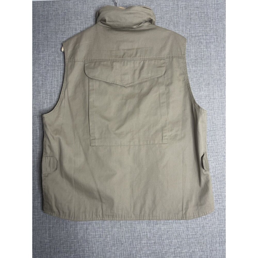 HUMVEE Vest Mens Large Khaki Back Pocket Hunting Photography Fishing Cargo Tan - Picture 8 of 11